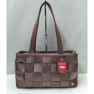 Harvey's The Original Seatbelt Light Brown Nylon Double Handle Satchel Bag - USA